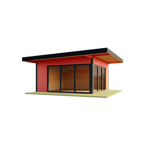 ✿ LASITA MAJA Gartenhaus »Domeo«, Holz, BxHxT: 590  x  258,4  x 590 cm (Außenmaße) - rot |  Holz  ✿