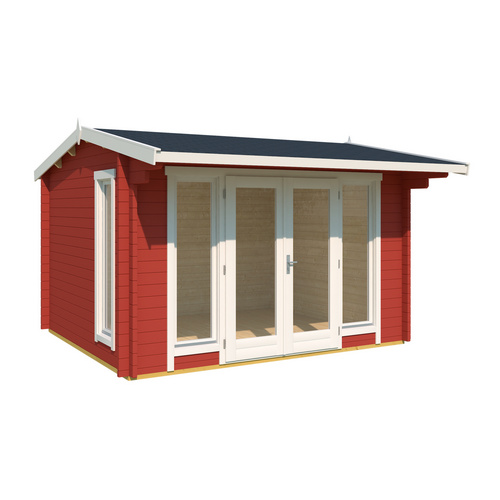 Thumbnail - LASITA MAJA Gartenhaus »Jubilee«, BxHxT: 370 x 245,1 x 412,5 cm, (Außenmaß inkl. Dachüberstand), schwedenrot