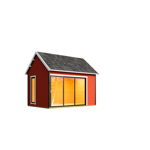 Thumbnail - LASITA MAJA Gartenhaus »Murano«, BxHxT: 430 x 364,8 x 336,1 cm (Außenmaß inkl. Dachüberstand), schwedenrot