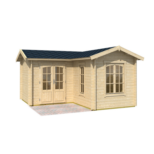 LASITA MAJA Gartenhaus »Portsmouth«, BxHxT: 450 x 245,1 x 447,6 cm (Außenmaß inkl. Dachüberstand), naturbelassen - braun LASITA MAJA Gartenhaus »Portsmouth«, BxHxT: 450 x 245,1 x 447,6 cm (Außenmaß inkl. Dachüberstand), naturbelassen - braun