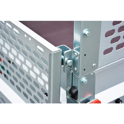 Thumbnail - STEMA Anhänger, Basic 750, Gitteraufsatz, Abstellst., max. Nutzlast 563 kg - silberfarben