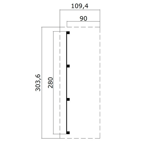 LASITA MAJA Schleppdach, BxT: 280 x 90 cm (Aufstellmaß ), grau |  Holz  |  2,5 m²