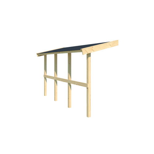 LASITA MAJA Schleppdach, BxT: 280 x 90 cm (Aufstellmaß ), naturbelassen - braun