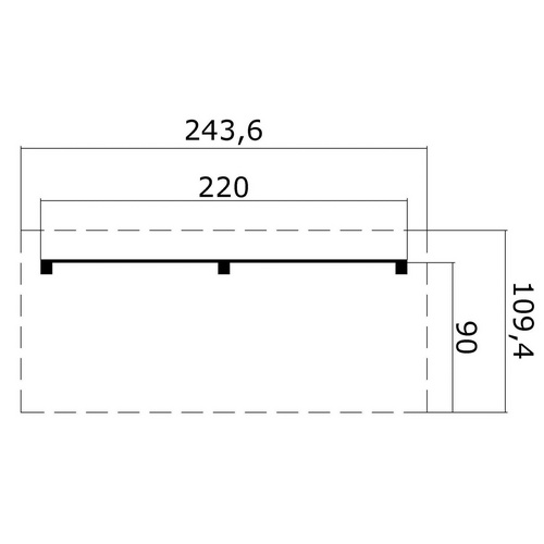 LASITA MAJA Schleppdach, BxT: 220 x 90 cm (Aufstellmaß ), grün - gruen LASITA MAJA Schleppdach, BxT: 220 x 90 cm (Aufstellmaß ), grün - gruen