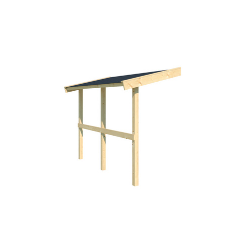 LASITA MAJA Schleppdach, BxT: 220 x 90 cm (Aufstellmaß ), naturbelassen - braun