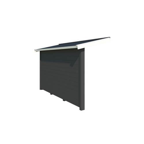 LASITA MAJA Schleppdach, BxT: 280 x 90 cm (Aufstellmaß ), grau |  Holz  |  2,5 m²