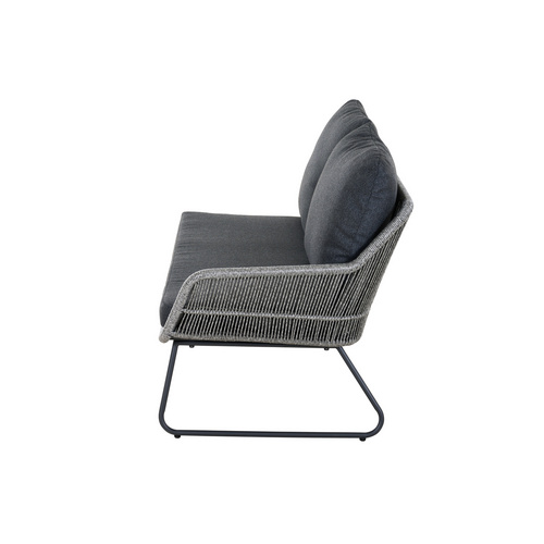 Thumbnail - SIENA GARDEN Loungeset »KANSAS«, BxHxL: 130 x 82,5 x 75 cm - grau