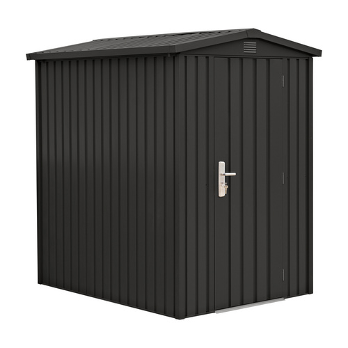 Thumbnail - Mr. GARDENER Gerätehaus, Metall, BxHxT: 144 x 193 x 179 cm (Außenmaße inkl. Dachüberstand) - grau