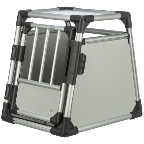TRIXIE Transportbox, S, 46x56x60 cm, hellgrau/silber - silberfarben