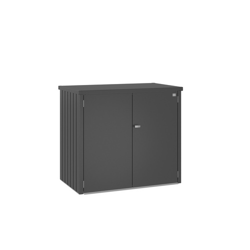 Biohort Doppel-Mülltonnenbox Alex Duo B 148 x T 88 x H 129 cm dunkelgrau-metallic - Image 3