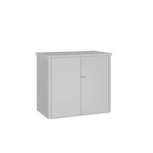 Biohort Silber Metallic Mülltonnenbox "Alex Duo Verschiedene Farben" 147X88x129 Cm Doppel-Mülltonnenboxaus Metall von Baur - Image 3