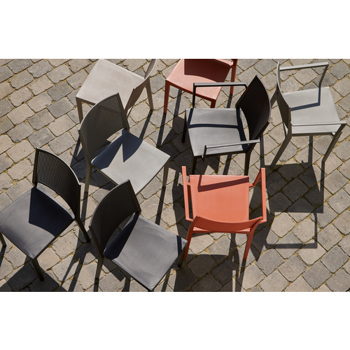 Thumbnail - SIENA GARDEN Stapelstuhl »Square«, BxHxT: 46 x 81 x 56 cm, Farbe: anthrazit - grau