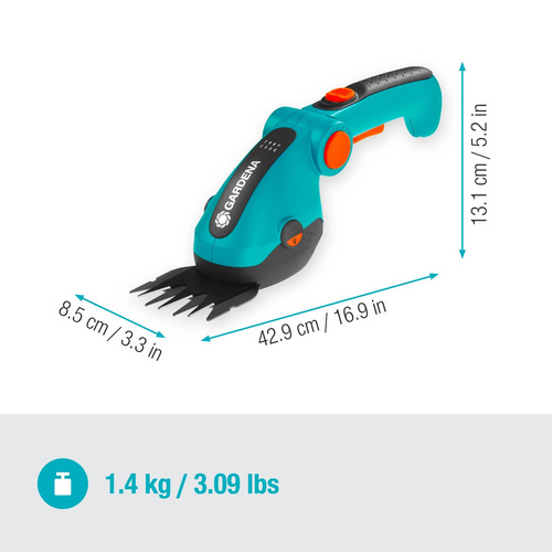 Thumbnail - GARDENA Akku-Strauch- und Grasschere »ComfortCut Li«, schwarz-silber, , inkl. Akku und Ladegerät - silberfarben