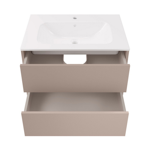 Thumbnail - FACKELMANN Waschplatz-Set »Compact Line«, BxHxT: 710 x 515 x 465 mm, Kaschmir grau