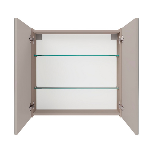 Thumbnail - FACKELMANN Spiegelschrank »Compact Line«, BxHxT: 700 x 680 x 156 mm, Kaschmir grau