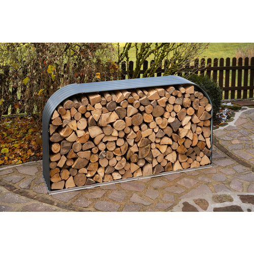 Westmann Kaminholzregal »Hajo«, BxHxT: 212 x 111 x 46 cm, Stahlblech - grau (Rabatt: 16 %) Westmann Kaminholzregal »Hajo«, BxHxT: 212 x 111 x 46 cm, Stahlblech - grau (Rabatt: 16 %)