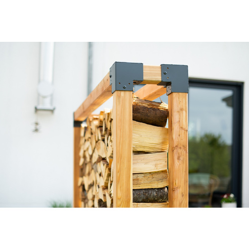 Westmann Kaminholzregal »Michel«, BxHxT: 198 x 180 x 40 cm, Lärchenholz - braun (Rabatt: 60 %) Westmann Kaminholzregal »Michel«, BxHxT: 198 x 180 x 40 cm, Lärchenholz - braun (Rabatt: 60 %)