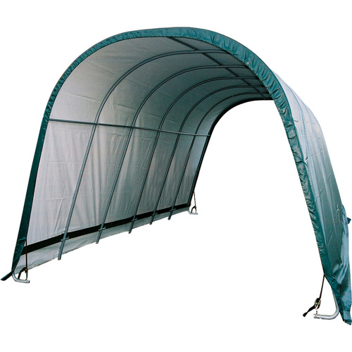 SHELTERLOGIC Weidezelt »Run-In-Shed«, BxHxT: 380 x 308 x 728 cm, Kunststoff, grün - gruen