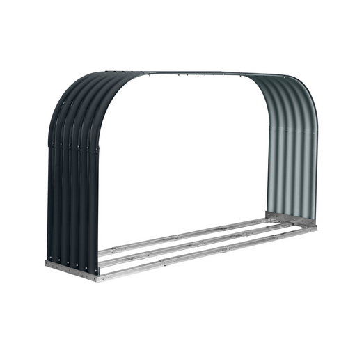 Westmann Anthrazit Kaminholzregal Aus Verzinktem Stahl von Baur - Image 4