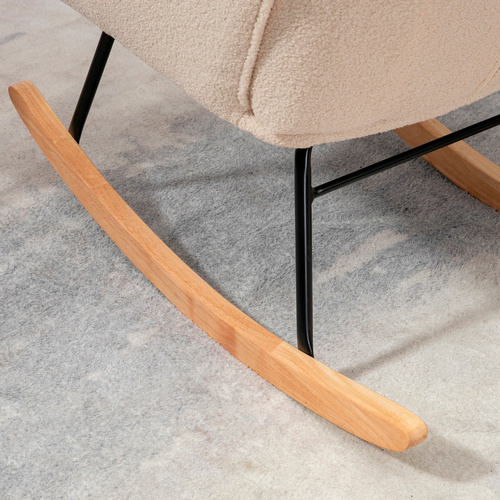 Thumbnail - HOMCOM Schaukelstuhl, LxBxH: 71 x 92 x 101 cm - beige