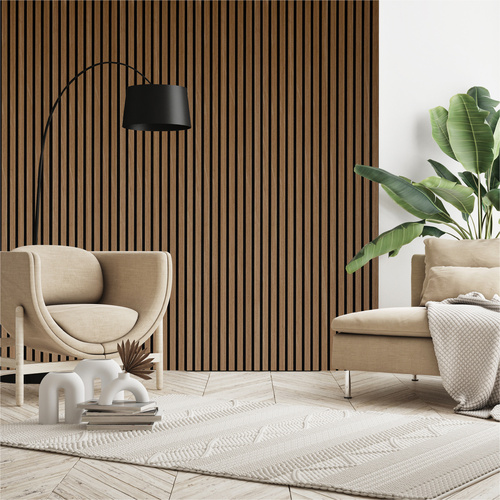 Thumbnail - Akustikpaneel »Elements«, BxL: 56 x 120 cm, Eiche, Echtholzfurnier - braun