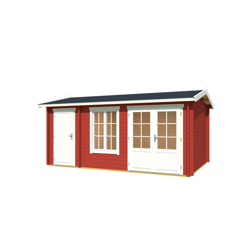 LASITA MAJA Gartenhaus »Wrexham«, BxHxT: 525 x 250,8 x 350,8 cm (Außenmaß inkl. Dachüberstand), schwedenrot |  Holz