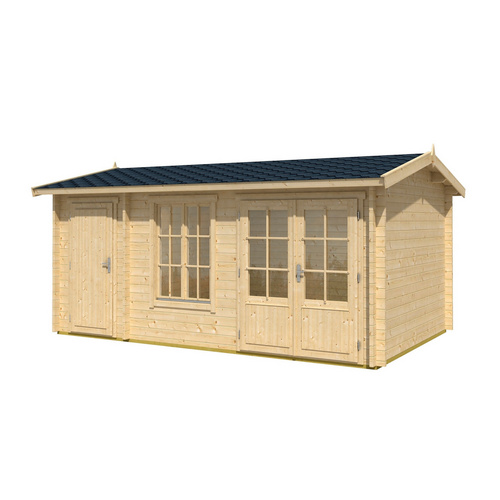 LASITA MAJA Gartenhaus »Wrexham«, BxHxT: 525 x 250,8 x 350,8 cm (Außenmaß inkl. Dachüberstand), naturbelassen - braun |  Holz