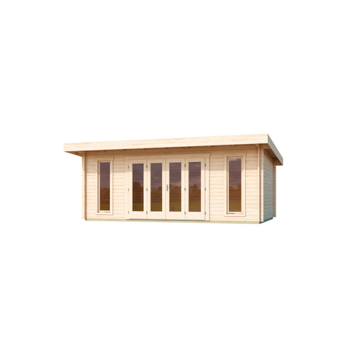 LASITA MAJA Gartenhaus »Sussex«, BxHxT: 630 x 239,4 x 470 cm, (Außenmaß inkl. Dachüberstand), naturbelassen - braun |  Holz