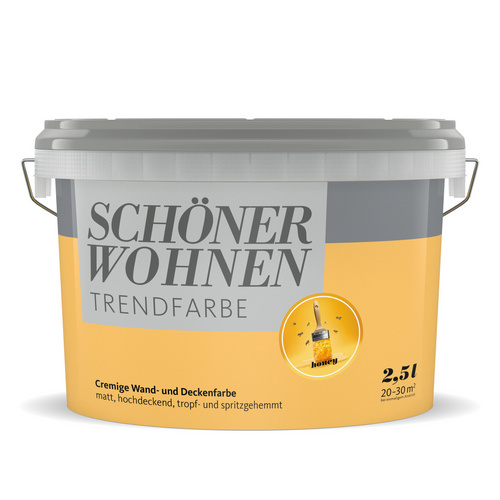 SCHÖNER WOHNEN FARBE Dispersionsfarbe »Trendfarbe«, Honey, matt - gelb