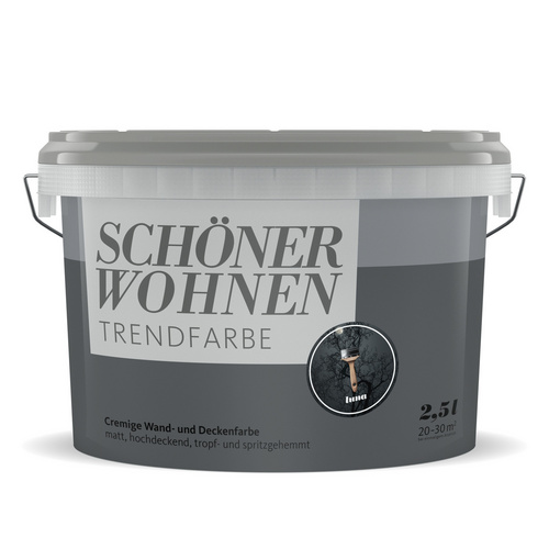 SCHÖNER WOHNEN FARBE Dispersionsfarbe »Trendfarbe«, Luna, matt - grau