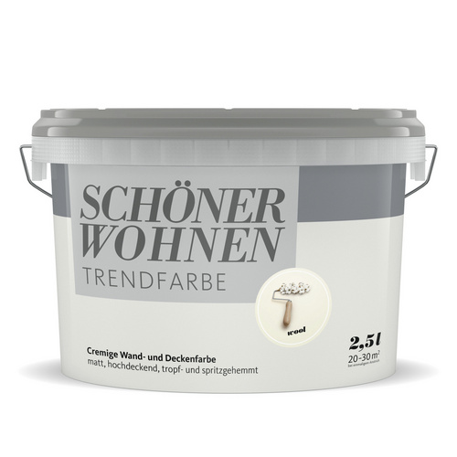 SCHÖNER WOHNEN FARBE Dispersionsfarbe »Trendfarbe«, Wool, matt - weiss
