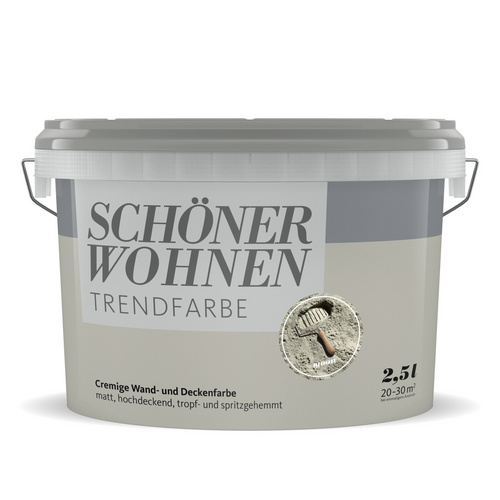 SCHÖNER WOHNEN FARBE Dispersionsfarbe »Trendfarbe«, Moon, matt - grau