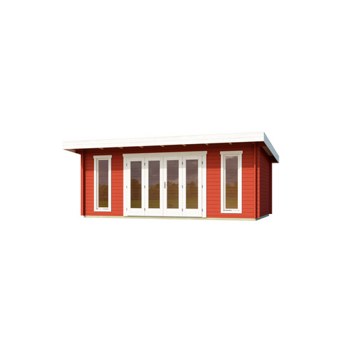 LASITA MAJA Gartenhaus »Sussex«, BxHxT: 630 x 239,4 x 470 cm (Außenmaß inkl. Dachüberstand), schwedenrot |  Holz