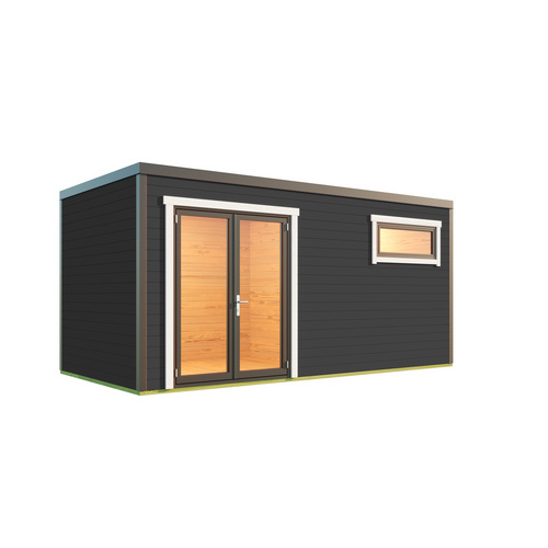 LASITA MAJA Blockbohlenhaus »Sardinia«, BxHxT: 500 x 239,4 x 250 cm (Außenmaß inkl. Dachüberstand), grau | Holz LASITA MAJA Blockbohlenhaus »Sardinia«, BxHxT: 500 x 239,4 x 250 cm (Außenmaß inkl. Dachüberstand), grau | Holz