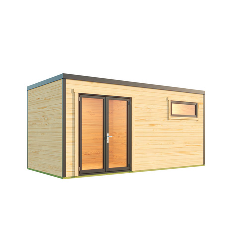 LASITA MAJA Blockbohlenhaus »Sardinia«, BxHxT: 500 x 239,4 x 250 cm (Außenmaß inkl. Dachüberstand), naturbelassen - braun | Holz LASITA MAJA Blockbohlenhaus »Sardinia«, BxHxT: 500 x 239,4 x 250 cm (Außenmaß inkl. Dachüberstand), naturbelassen - braun | Holz