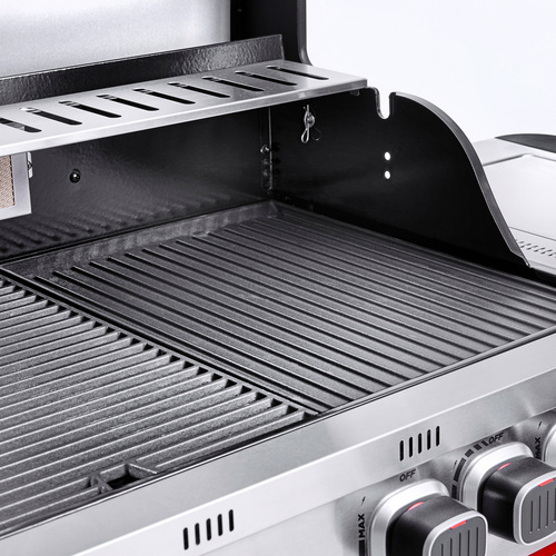 Thumbnail - Gasgrill »Byron 5T+«, 7 Brenner, Grillfläche: 100 x 49 cm, mit Unterschrank - silberfarben