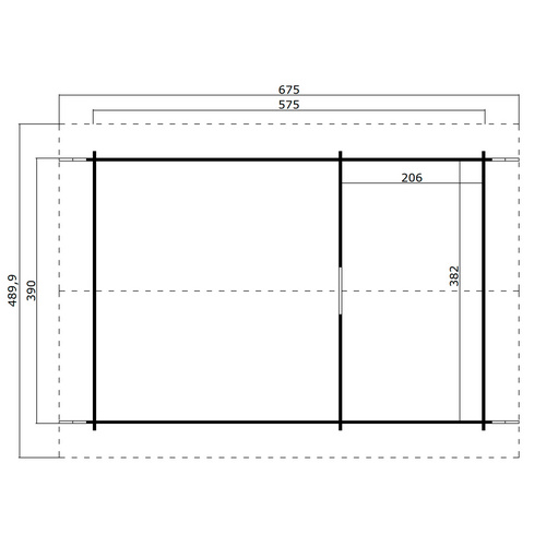 LASITA MAJA Gartenhaus »Caroline«, BxHxT: 489,9 x 330,6 x 675 cm, (Außenmaß inkl. Dachüberstand), naturbelassen - braun |  Holz