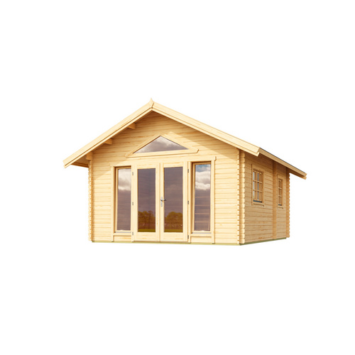 LASITA MAJA Gartenhaus »Caroline«, BxHxT: 489,9 x 330,6 x 675 cm, (Außenmaß inkl. Dachüberstand), naturbelassen - braun |  Holz