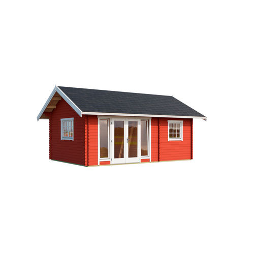 LASITA MAJA Gartenhaus »Caroline«, BxHxT: 675 x 330,6 x 489,9 cm, (Außenmaß inkl. Dachüberstand), schwedenrot |  Holz