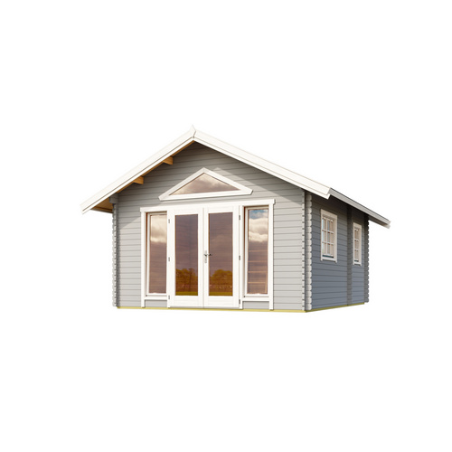 LASITA MAJA Gartenhaus »Caroline«, BxHxT: 489,9 x 330,6 x 675 cm, (Außenmaß inkl. Dachüberstand), lichtgrau | Holz LASITA MAJA Gartenhaus »Caroline«, BxHxT: 489,9 x 330,6 x 675 cm, (Außenmaß inkl. Dachüberstand), lichtgrau | Holz