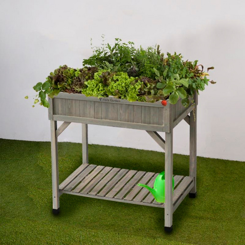 Thumbnail - VegTrug Kräuterbeet, Grey Wash, LxBxH: 84 x 78 x 80 cm - grau