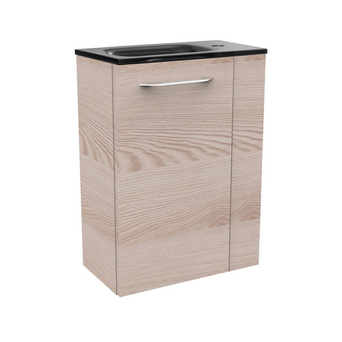 FACKELMANN Waschplatz-Set »SBC Gäste Bad«, 45cm links Alaska Esche - braun