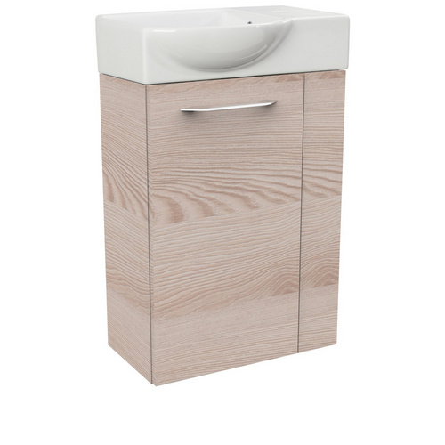 FACKELMANN Waschplatz-Set »SBC Gäste Bad«, 45cm links Alaska Esche - braun