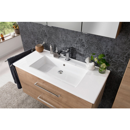 Thumbnail - FACKELMANN Waschplatz-Set »B.PERFEKT«, 100cm SPS Dark Oak - braun