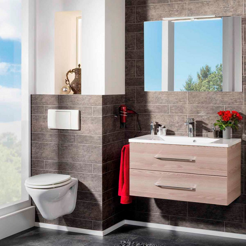 Thumbnail - FACKELMANN Waschplatz-Set »B.CLEVER«, 90cm Alaska Esche - braun