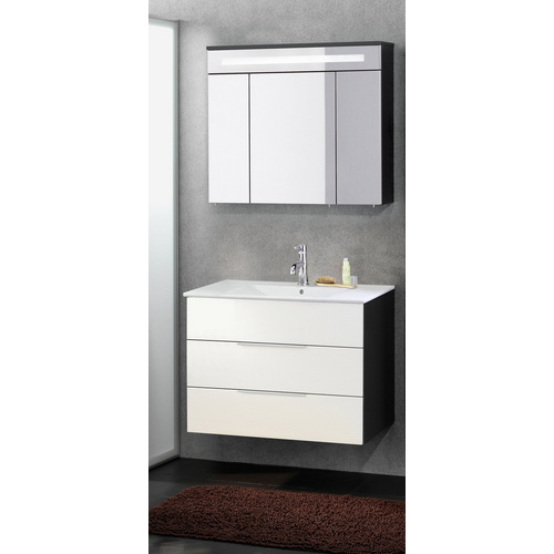 Thumbnail - FACKELMANN Waschplatz-Set »KARA«, 80cm Chess 2Schub - weiss