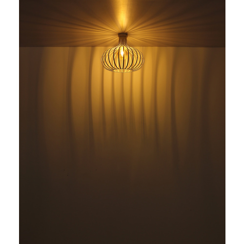 Thumbnail - GLOBO LIGHTING Deckenleuchte »MATEO«, D: 40 cm, H: 35 cm, E27, 60W, ohne Leuchtmittel - beige