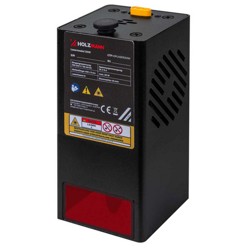 Thumbnail - HOLZMANN-MASCHINEN Lasermodul »CTF45PLASER20W«, 20W, für CNC Tischfräsmaschine - schwarz