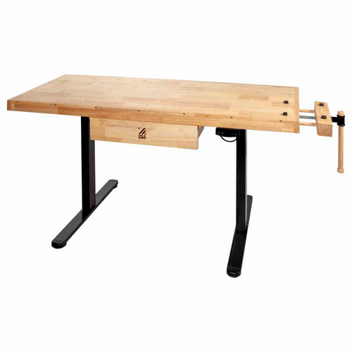 Image of HOLZMANN-MASCHINEN Hobelbank »WB150ELIFT 230V«, elektrisch höhenverstellbar, Schraubstock - schwarz