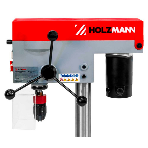 Thumbnail - HOLZMANN-MASCHINEN Ständerbohrmaschine »SB13B16VN 230V«, 300 W, mit Zentrierlaser - grau | rot